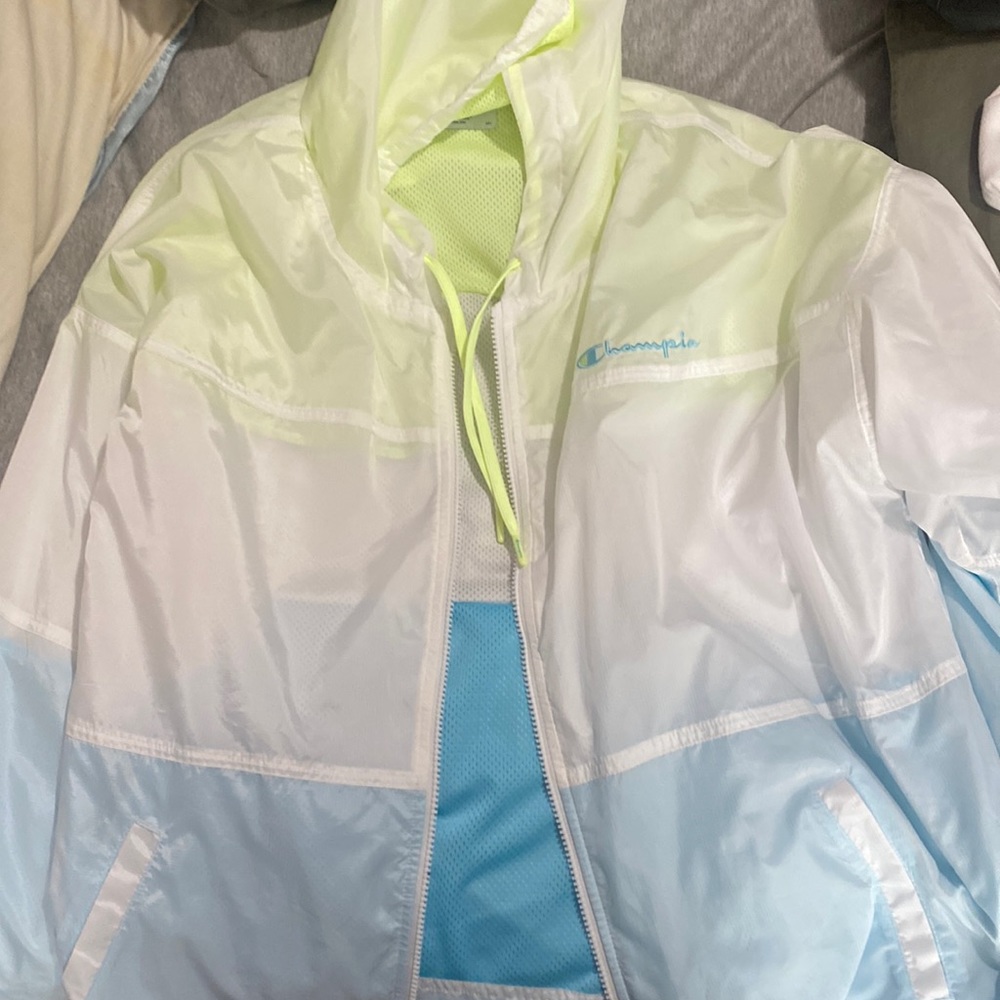 Champion hooded zip up windbreaker